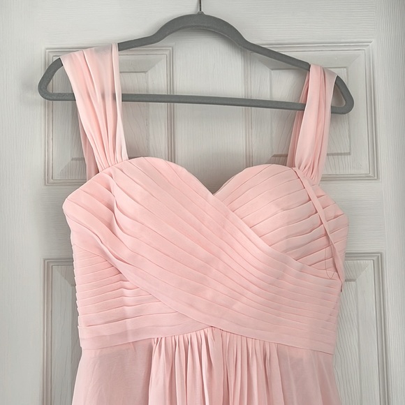 Lace Back Pink Floor Length Dress Size 6 (Fits Like a Medium) - Picture 3 of 4